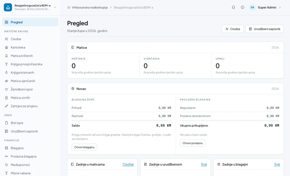 CRM / ERP – Vrhbosna
