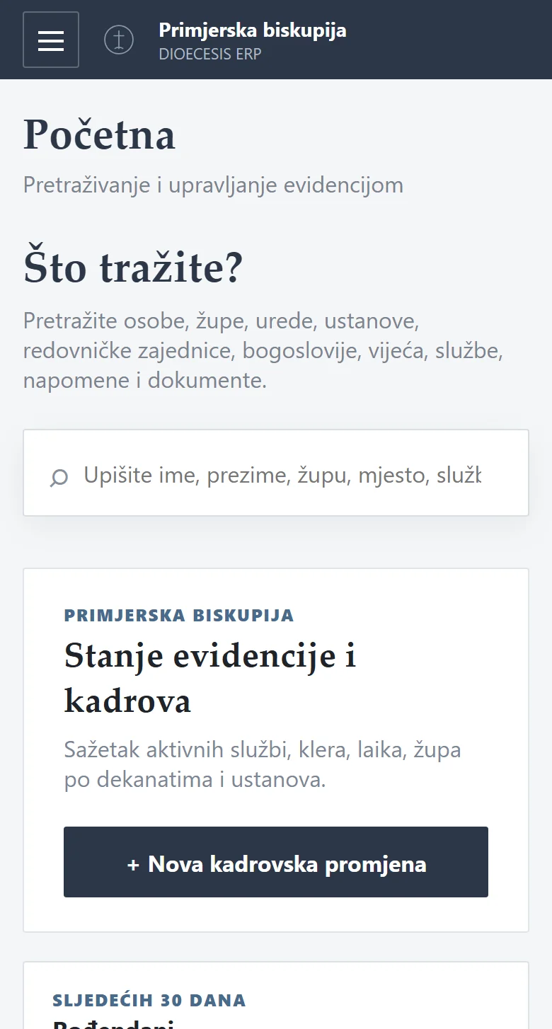Dioecesis ERP – Mobil